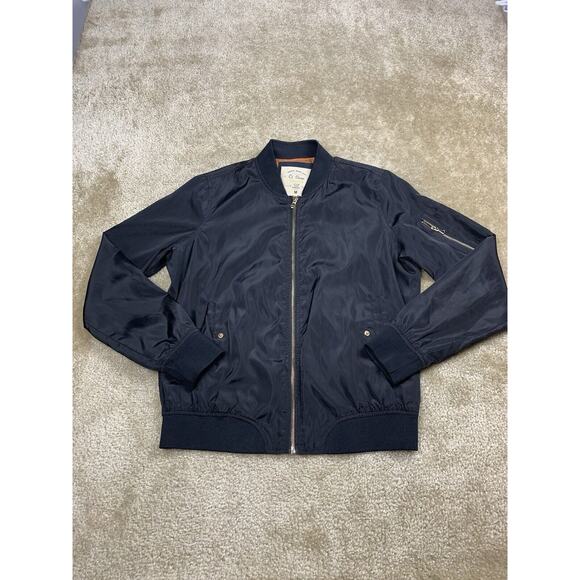 Ci Sono Womens Originals Black Rain Jacket Size S Gold zipper Spring Summer - Picture 1 of 7